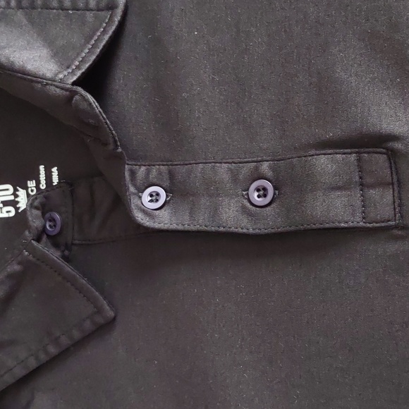 Under 5'10 Large Black 100% Pima Cotton Short Sleeve Polo Shirt - Picture 10 of 12